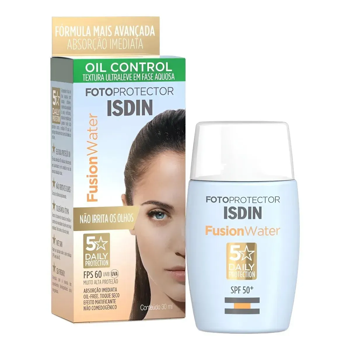 Protetor Solar Facial FPS60 Isdin Fotoprotector Oil Control 30mL - Imagem 1